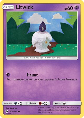 Litwick 101/214 - Lost Thunder