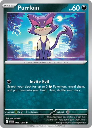 Purrloin White Flare 055/086
