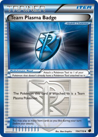 Team Plasma Badge 104/116 - Plasma Freeze