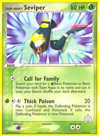 Team Aqua's Seviper 17/95 - Team Magma vs Team Aqua