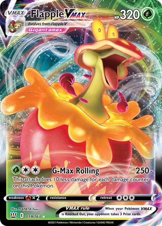 Flapple VMAX 019/163 - Battle Styles