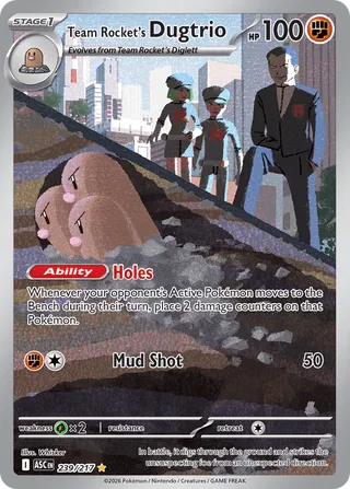 Team Rocket's Dugtrio 239/217 - Ascended Heroes
