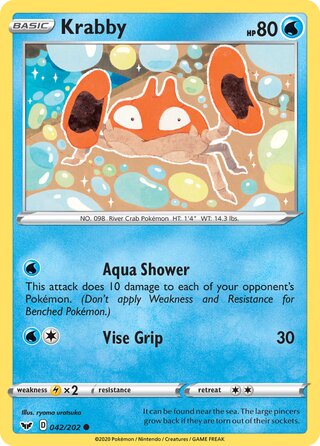 Krabby 042/202 - Sword & Shield Base