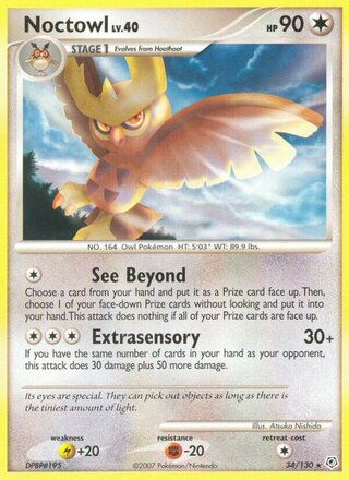 Noctowl 34/130 - Diamond & Pearl Base