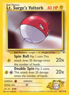 Lt. Surge's Voltorb 84/132 - Gym Heroes