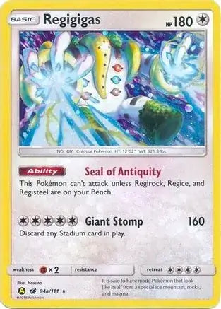 Regigigas 84a - Alternate Art Promos