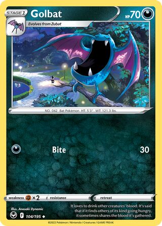 Golbat 104/195 - Silver Tempest