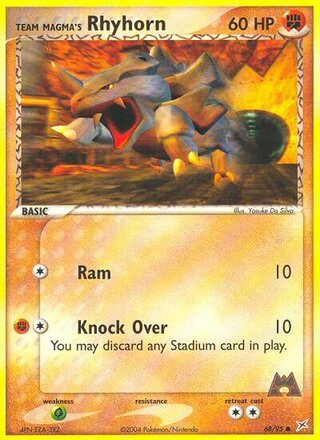 Team Magma's Rhyhorn 68/95 - Team Magma vs Team Aqua