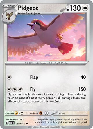 Pidgeot 018/165 - Scarlet & Violet 151