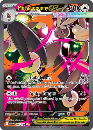 Mega Lopunny ex 128/094 - Phantasmal Flames