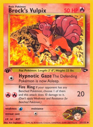 Brock's Vulpix 37/132 - Gym Heroes