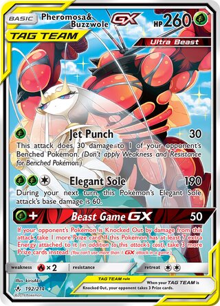 Pheromosa & Buzzwole-GX 192/214 - Unbroken Bonds
