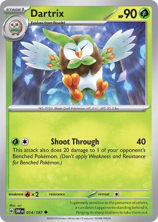 Dartrix 014/197 - Obsidian Flames