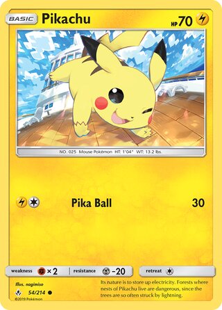 Pikachu 54/214 - Unbroken Bonds
