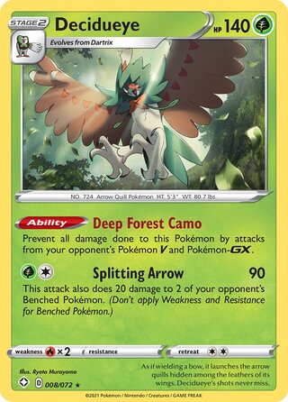 Decidueye 008/072 - Shining Fates