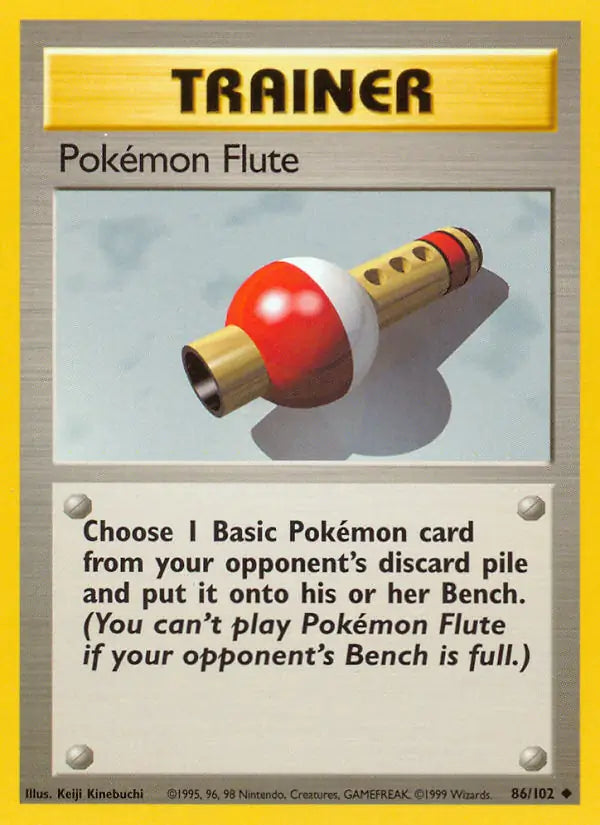 Pokémon Flute 86/102 - Base Set (1st Edition)