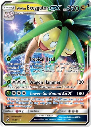 Alolan Exeggutor-GX 74/111 - Crimson Invasion