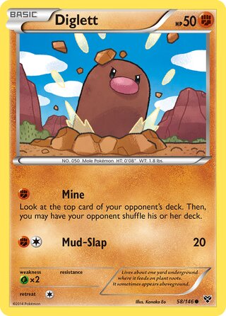Diglett 58/146 - XY Base