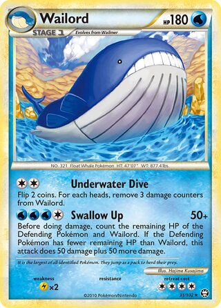 Wailord 31/102 - Triumphant