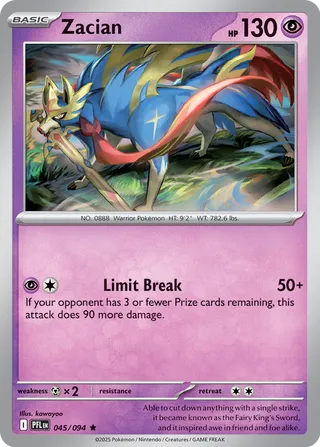 Zacian 045/094 - Phantasmal Flames