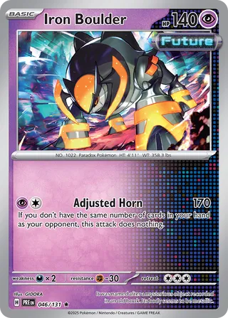 Iron Boulder 046/131 - Prismatic Evolutions
