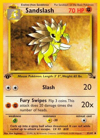 Sandslash 41/62 - Fossil