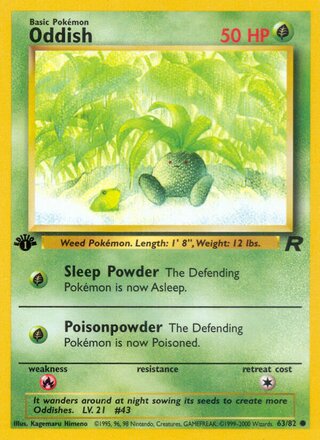 Oddish 63/82 - Team Rocket