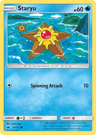 Staryu 15/111 - Crimson Invasion