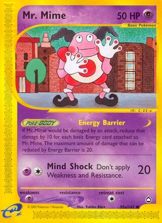 Mr. Mime 95b/147 - Aquapolis