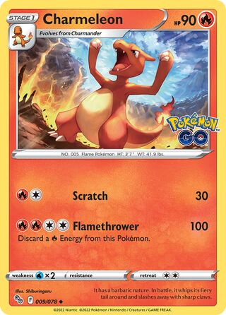 Charmeleon 009/078 - Pokémon GO