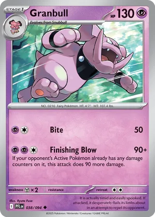 Granbull 038/094 - Phantasmal Flames