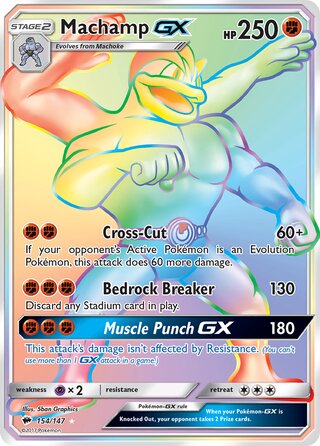 Machamp-GX 154/147 - Burning Shadows
