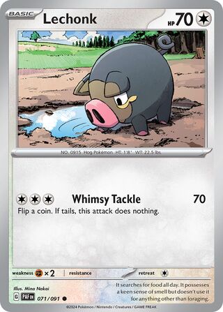 Lechonk 071/091 - Paldean Fates
