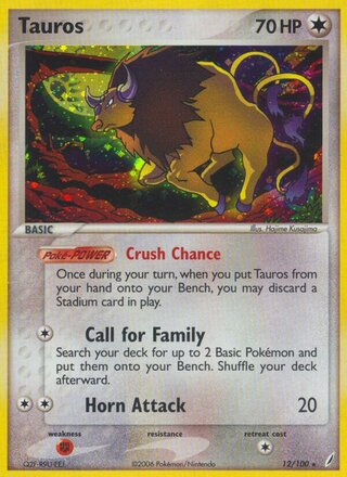 Tauros 12/100 - Crystal Guardians
