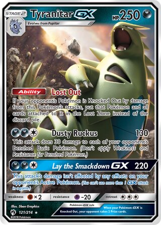 Tyranitar-GX 121/214 - Lost Thunder