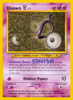 Unown [V] 89/105 - Neo Destiny