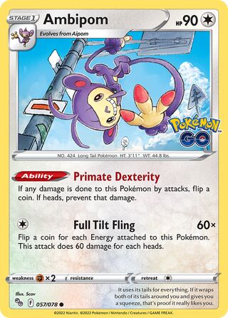 Ambipom 057/078 - Pokémon GO