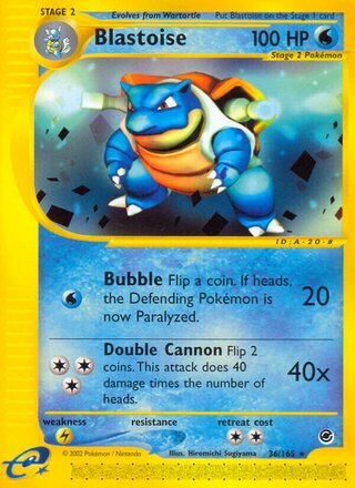 Blastoise 36/165 - Expedition Base Set