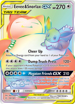 Eevee & Snorlax-GX 191/181 - Team Up