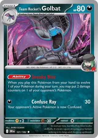 Team Rocket's Golbat 121/182 - Destined Rivals