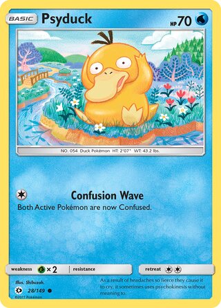 Psyduck 28/149 - Sun & Moon Base