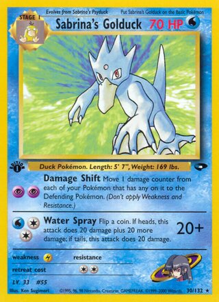 Sabrina's Golduck 30/132 - Gym Heroes