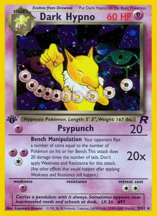 Dark Hypno 9/82 - Team Rocket