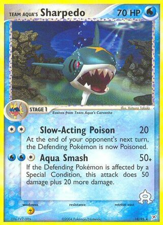 Team Aqua's Sharpedo 18/95 - Team Magma vs Team Aqua