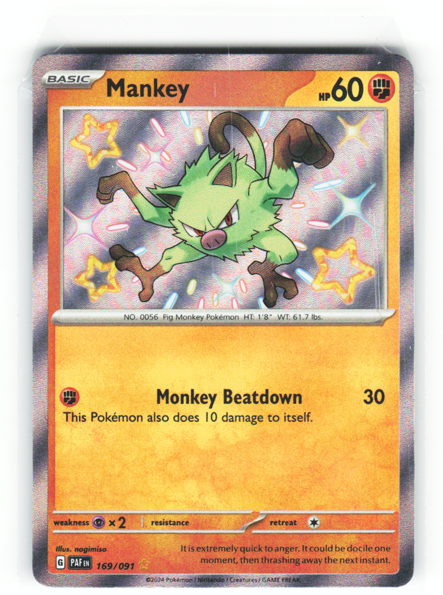 Mankey 169/091 - Paldean Fates