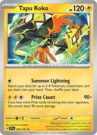 Tapu Koko 065/191 - Surging Sparks