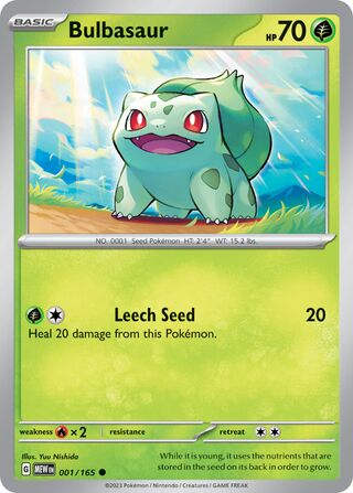 Bulbasaur 001/165 - Scarlet & Violet 151