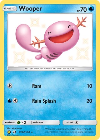 Wooper SV9/SV94 - Hidden Fates