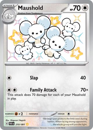 Maushold 210/091 - Paldean Fates