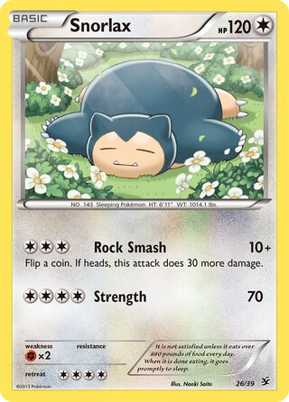 Snorlax 26/39 - XY Starter Set